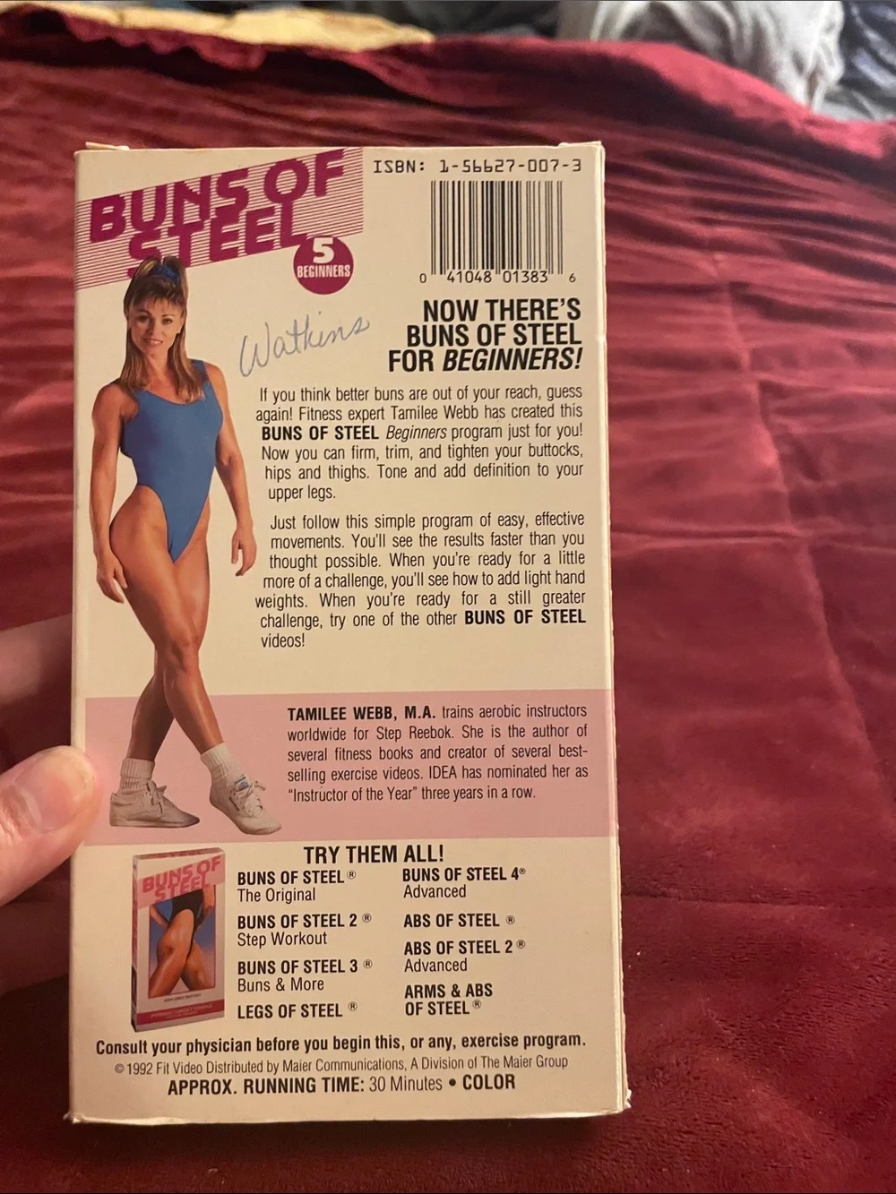 Buns of Steel Beginners Workout VHS — Blue Leotard